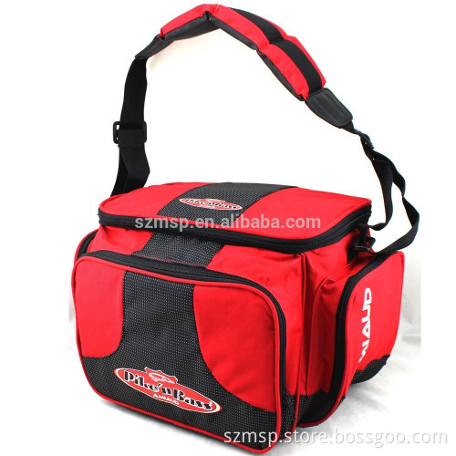 600D polyester fishing well padded shoulder strap bag